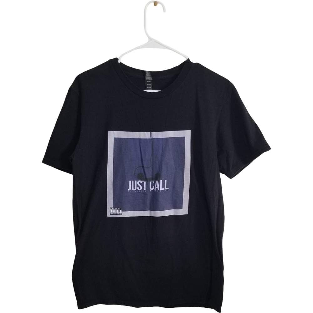 Active USA Black 'Just Call' Graphic Tee